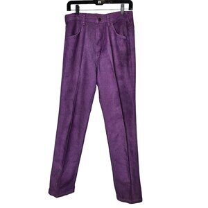 Vintage 80s Lady Maverick Purple High-Waisted‎ Jeans 12 USA Western Straight leg